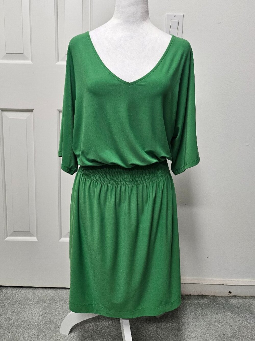 Green Kimono Sleeved Dress - Size Small